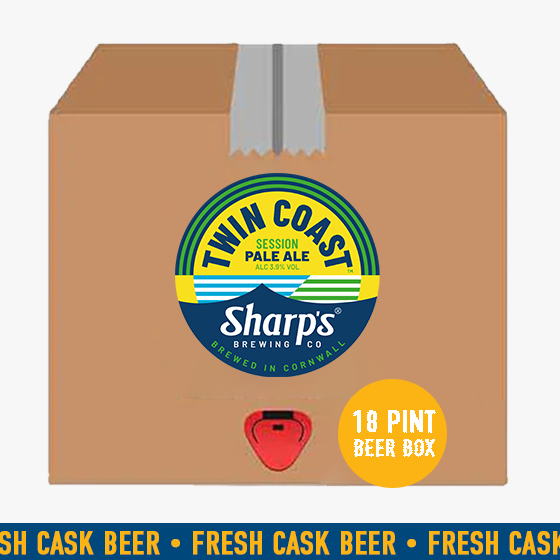 Twin Coast Beer Box (18 pints Fresh Cask Beer - must be consumed within 5 Days)